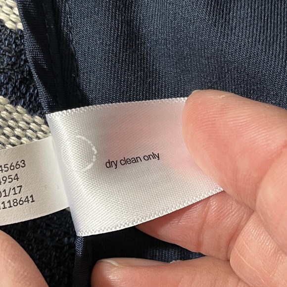 Lane Bryant Blazer Jacket Sz 16 Striped Open Front Draped Casual Work Coastal - Picture 11 of 12